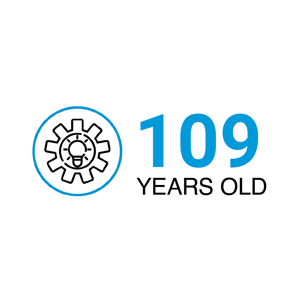 109 years old graphic of IDEAL Industries age